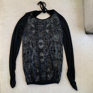 Ermanno Scervino Black Lace Blouse